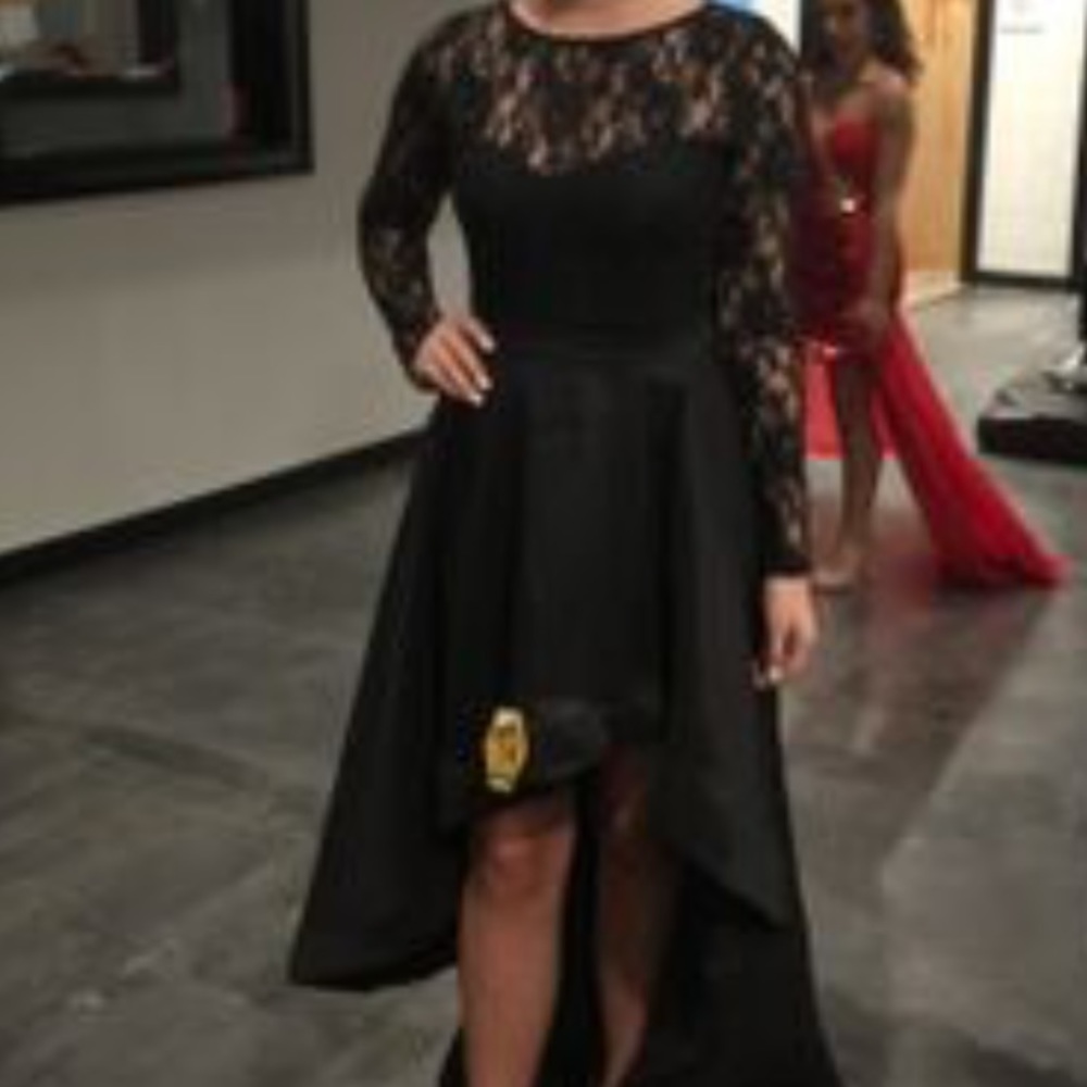 Hi-lo black dress from Windsor